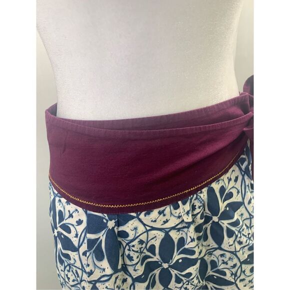 Edme & Esyllte Anthropologie Purple Blue Wrap Skirt Size 2 - Picture 6 of 10